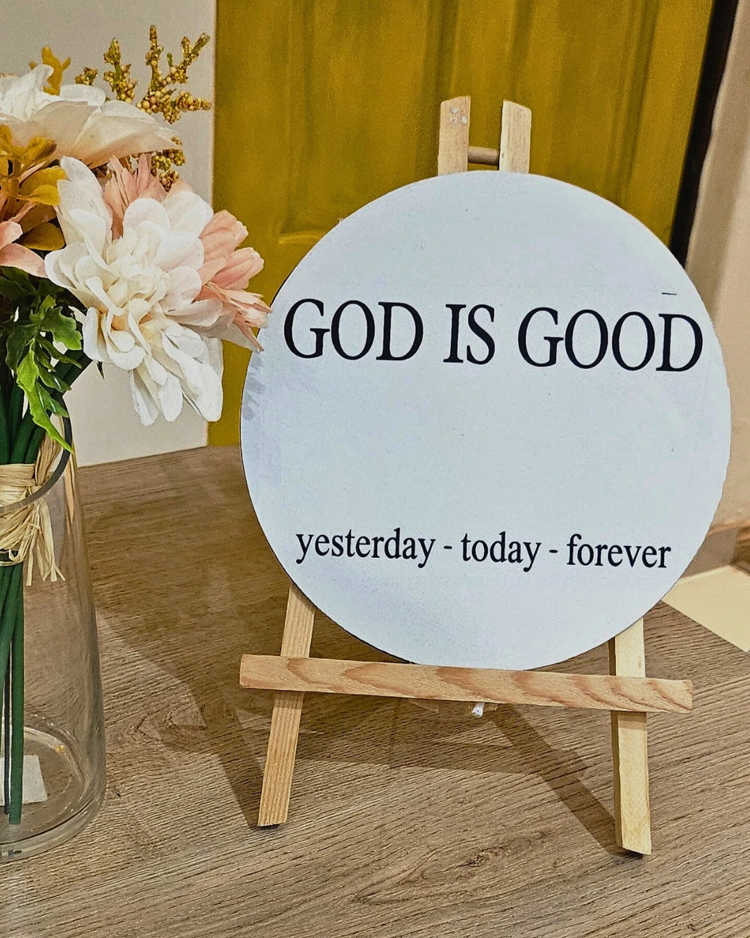 “God Is Good” Round Mousepad