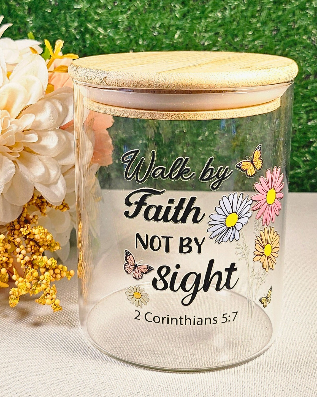 “Walk by Faith” Prayer Jar (Round L)