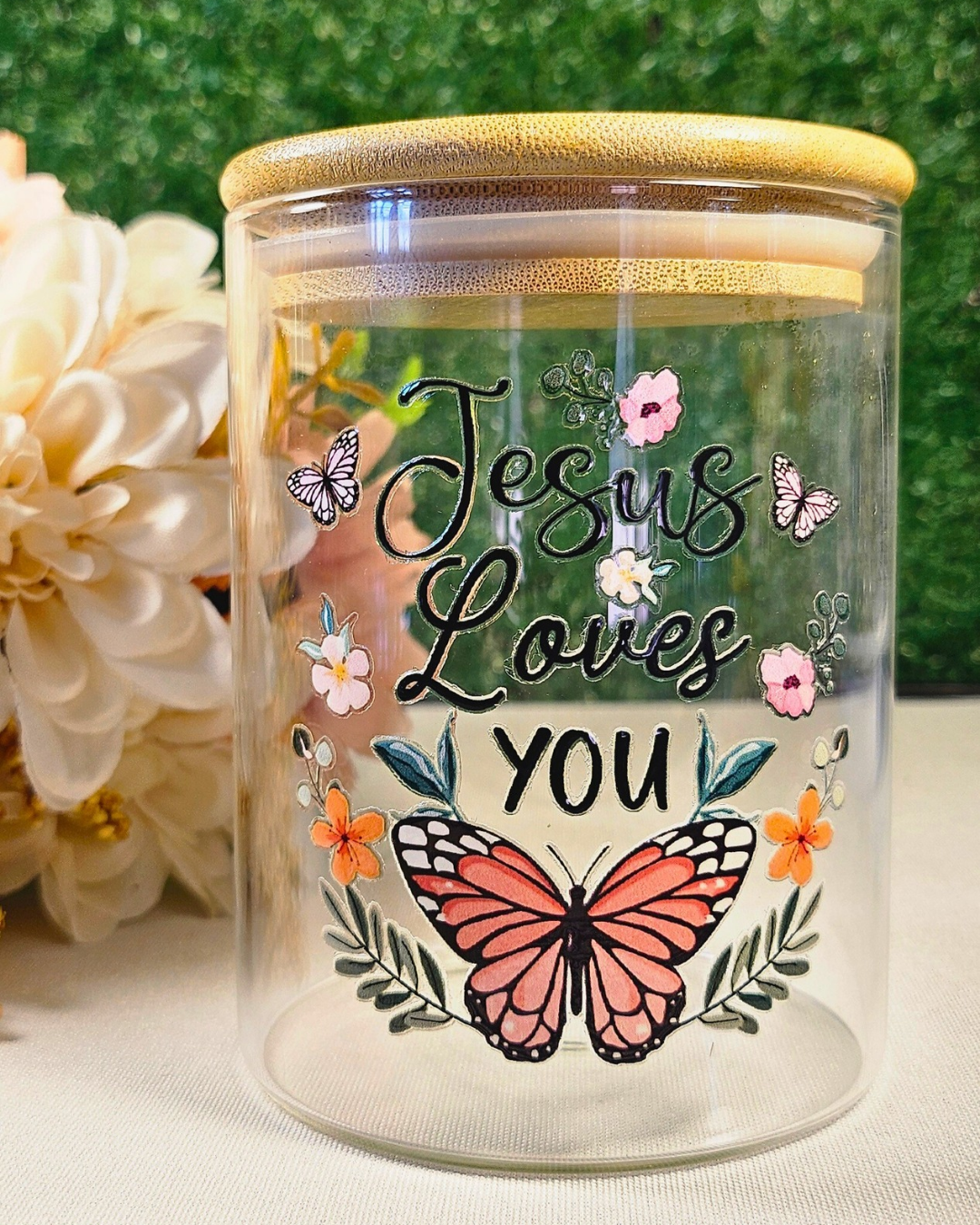 “Jesus Loves You” Prayer Jar (Round M)