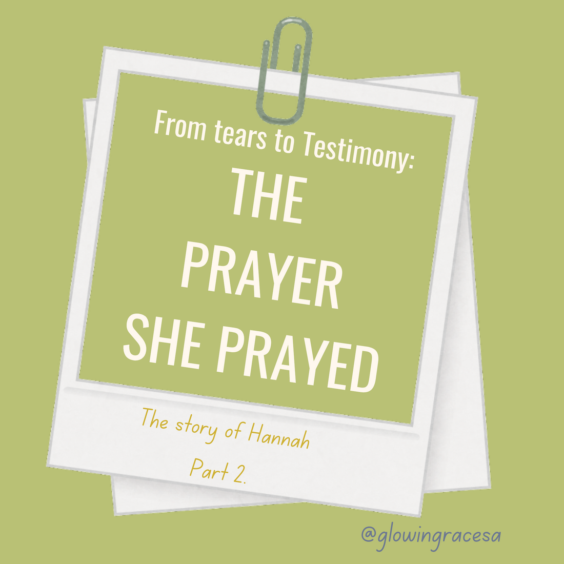 From Tears to Testimony: The Prayer She Prayed