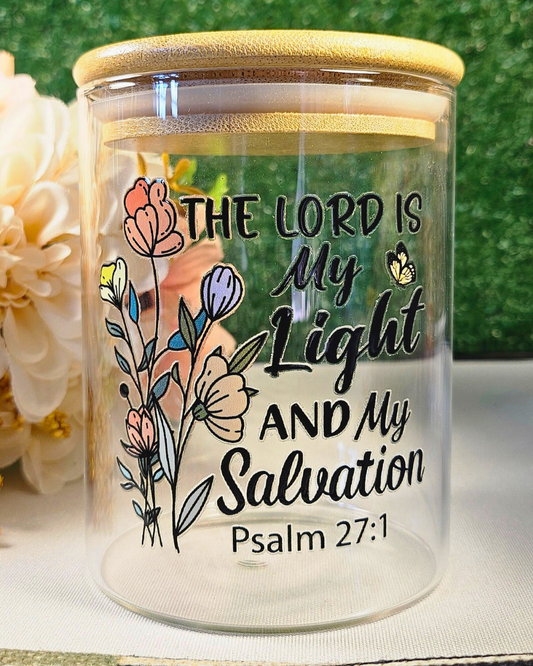 “The Lord Is My Light” Prayer Jar (Round M)