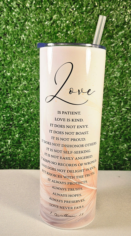 “Love – 1 Corinthians 13” Tumbler