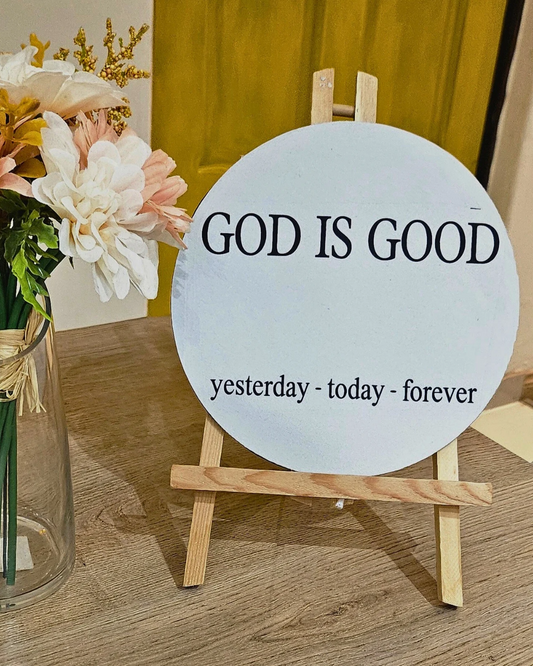 “God Is Good” Round Mousepad