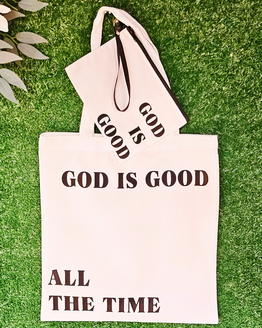 God Is Good Tote & Pouch Set