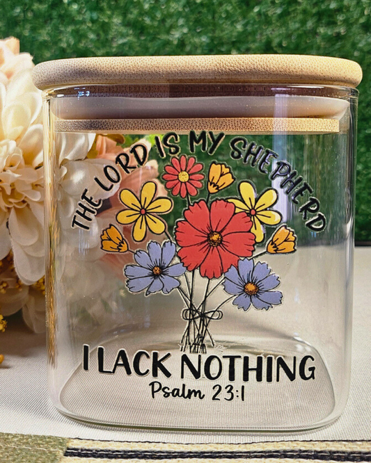 “The Lord Is My Shepherd” Prayer Jar (Square M)