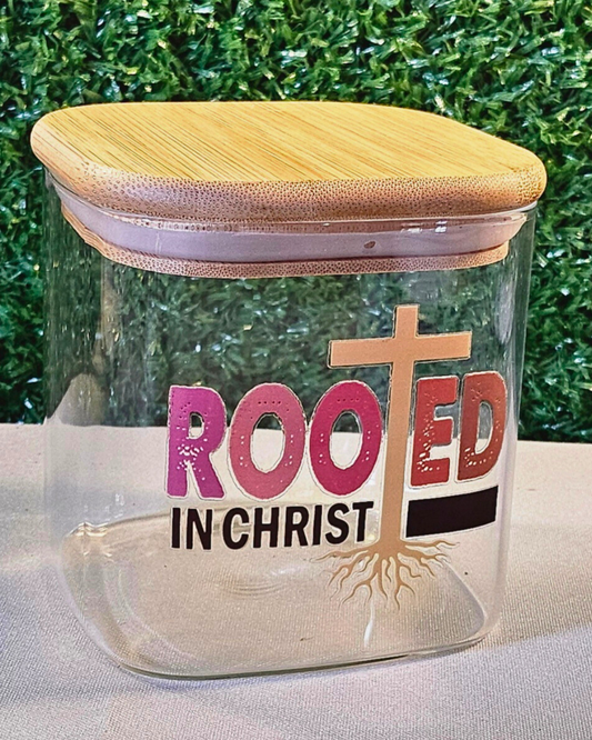 “Rooted in Christ” Prayer Jar ( Square M)