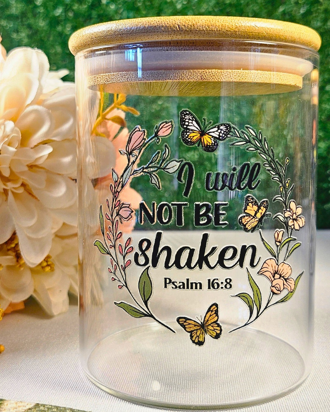 “I Will Not Be Shaken” Prayer Jar (Round M)