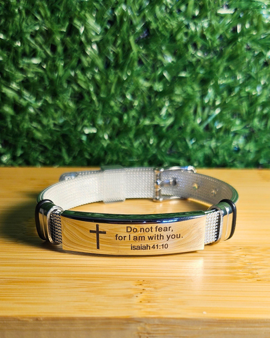 Faith Over Fear Scripture Bracelet