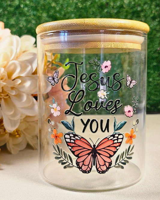 “Jesus Loves You” Prayer Jar (Round M)